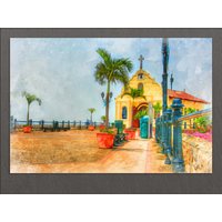 Ecuador Wandbild, Guayaquil Leinwanddruck, Santa Ana Hill Kapelle, Skyline, Wandkunst Ecuador Wandbild, Guayaquil Leinwanddruck, Santa Ana Hill Kapelle, Skyline, Wandkunst von AroundWorldArt