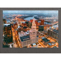 Hartford Leinwanddruck, Skyline, Gemälde, Wall Art, Sharon von AroundWorldArt