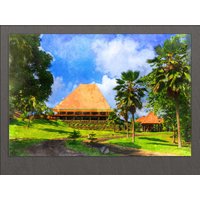 Leinwanddruck, Suva-Malerei, Fidschi-Wandkunst, Fidschi-Malerei, Fidschi-Druck von AroundWorldArt