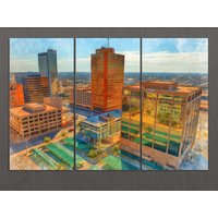 Midland Leinwanddruck, Skyline, Gemälde, Wandkunst, Texas Midland Leinwanddruck, Skyline, Gemälde, Wandkunst, Texas von AroundWorldArt