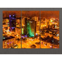 Nairobi Leinwand Druck, Skyline, Malerei, Wandkunst, Kenia von AroundWorldArt