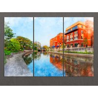 Naperville Leinwanddruck, Downtown, Gemälde, Wall Art, Illinois Naperville Leinwanddruck, Downtown, Gemälde, Wall Art, Illinois von AroundWorldArt