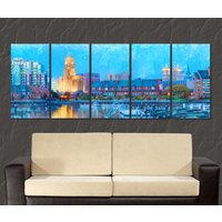 New York Leinwanddruck, Skyline, Panorama, Wall Art von AroundWorldArt