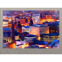 Paterson Leinwanddruck, Skyline, Painting, Wall Art, New Jersey von AroundWorldArt