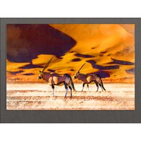 Sossusvlei, Namibia Leinwanddruck, Sossusvlei Salzpfanne, Wandkunst, Malerei, Druck von AroundWorldArt
