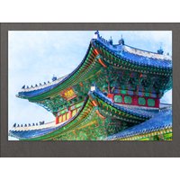 Südkorea Wandkunst, Tempel in Seoul Leinwanddruck, Gemälde, Leinwandkunst von AroundWorldArt