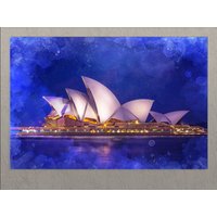 Sydney Opera House Leinwand Druck, Malerei, Wandkunst, Australien von AroundWorldArt