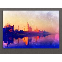 Taj Mahal, Mahal Leinwanddruck, Wandkunst, Indien Leinwanddruck von AroundWorldArt
