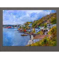 st. John's, Nl, Kanada Leinwand Druck, John Skyline, Es Wall Art von AroundWorldArt