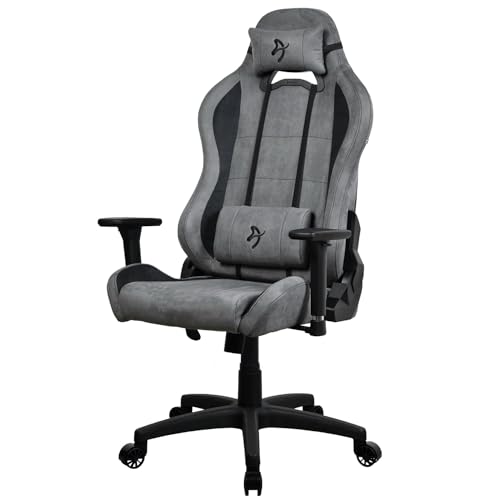 Arozzi Torretta Premium Supersoft™ Ergonomischer Gaming- und Bürostuhl mit fortschrittlichem Sitzmechanismus, 3D-Armlehnen, hohe Rückenlehne, drehbare Neigungswippe, 2 Stützkissen – [Anthracite] von Arozzi