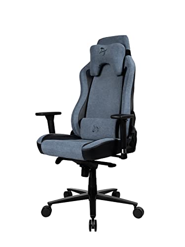 Arozzi Vernazza Premium Upholstery Soft Fabric Ergonomic Computer Gaming/Office Chair with High Backrest Recliner Swivel Tilt Rocker Adjustable Height Lumbar & Neck Support - Blue Arozzi Vernazza Premium Upholstery Soft Fabric Ergonomic Computer Gaming/Office Chair with High Backrest Recliner Swivel Tilt Rocker Adjustable Height Lumbar & Neck Support - Blue von Arozzi