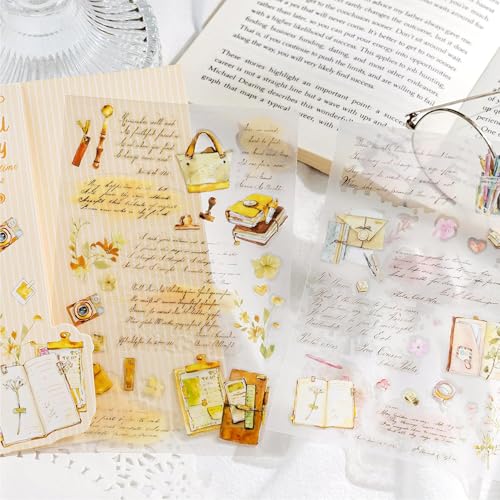 Arpaper Rub On Sticker Blumen Stickers 12 Blätter,Cat Scrapbooking Aufkleber Zubehör Rub Ons Transfer Sticker Decorative Accessories for Card Making, Journaling,DIY Art Arpaper Rub On Sticker Blumen Stickers 12 Blätter,Cat Scrapbooking Aufkleber Zubehör Rub Ons Transfer Sticker Decorative Accessories for Card Making, Journaling,DIY Art von Arpaper