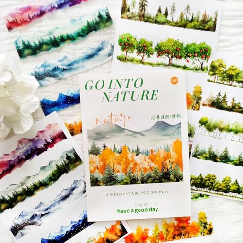 Scrapbook Bullet Journal Zubehör,Scrapbooking Stickers aus der Kollektion Plants und Natur Für Scrapbook Zubehör, Fotoalbum,Kalender,Scrapbooking,DIY Crafts,Painting(The Breath of Nature) von Arpaper