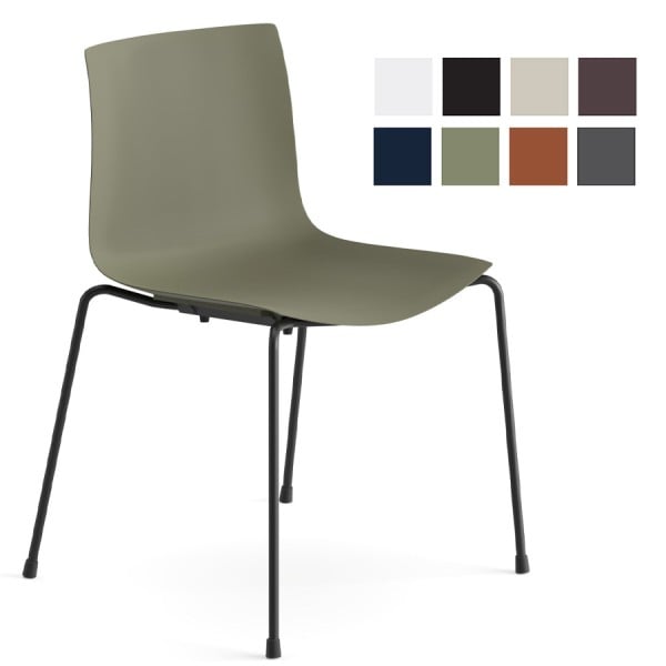 Arper CATIFA 46 0501 (RE) einfarbig Vierfuß | Küchenstuhl | Kantinenstuhl | O... von Arper