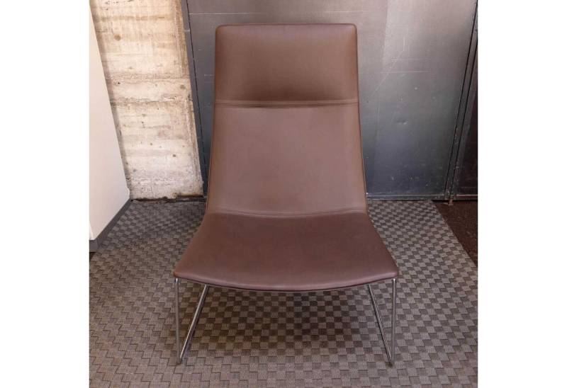 Arper Relaxsessel Sessel Cartifa 70 Leder Braun von Arper