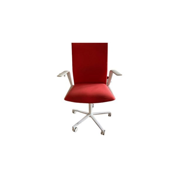 Roter ergonomischer Drehstuhl Kinesit für das Büro, Arper von Arper