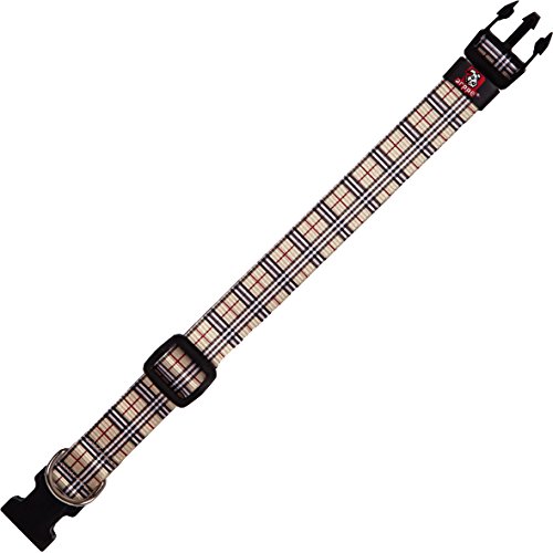 Arppe 195522545523 Verstellbares Nylon Scott Scottish Halsband, Beige von Arppe