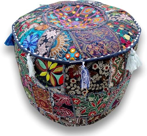 Arprani Ottoman Pouf Cover Dekorative Patchwork Bequeme Ottomane Ethno Baumwolle Kissen Sitzsack Designs Boden Bestickt Pouf Bezug Arprani Ottoman Pouf Cover Dekorative Patchwork Bequeme Ottomane Ethno Baumwolle Kissen Sitzsack Designs Boden Bestickt Pouf Bezug von Arprani