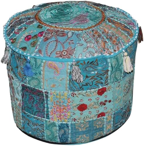Arprani Ottoman Pouf Cover Dekorative Patchwork Bequeme Ottomane Ethno Baumwolle Kissen Sitzsack Designs Boden Bestickt Pouf Bezug Arprani Ottoman Pouf Cover Dekorative Patchwork Bequeme Ottomane Ethno Baumwolle Kissen Sitzsack Designs Boden Bestickt Pouf Bezug von Arprani