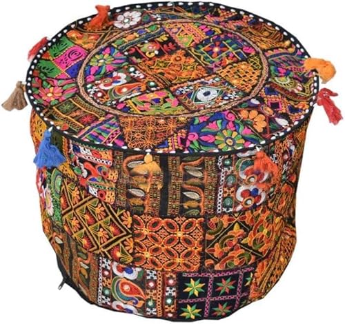 Arprani Ottoman Pouf Cover Dekorative Patchwork Bequeme Ottomane Ethno Baumwolle Kissen Sitzsack Designs Boden Bestickt Pouf Bezug Arprani Ottoman Pouf Cover Dekorative Patchwork Bequeme Ottomane Ethno Baumwolle Kissen Sitzsack Designs Boden Bestickt Pouf Bezug von Arprani