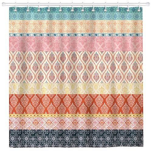 Arquiel Duschvorhang Retro Waschbar 182x182 cm Polyester Badezimmervorhang Dekor für Bad Dusche Badezimmer mit 12 Ösen und Ringen Arquiel Duschvorhang Retro Waschbar 182x182 cm Polyester Badezimmervorhang Dekor für Bad Dusche Badezimmer mit 12 Ösen und Ringen von Arquiel
