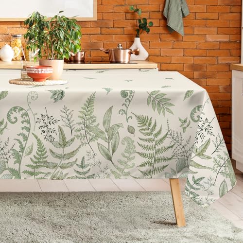 Arquiel Tischdecke Landhaus Vintage Blätter, Tischdecken Abwaschbar Rechteckige Wasserabweisend Tischtuch Tischdeck Für Garten, Küche Essen Parteien Frühling/Sommer (152 X 304 cm) von Arquiel