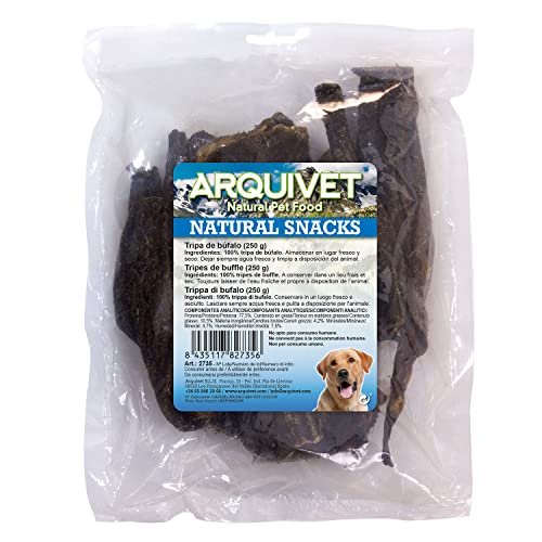 ARQUIVET Büffeldarm – 250 g – Natürliche Snacks – Snacks für Hunde – natürliche Snacks – Hundepreis – Leckereien für Hunde – natürliche Leckereien für Hunde ARQUIVET Büffeldarm – 250 g – Natürliche Snacks – Snacks für Hunde – natürliche Snacks – Hundepreis – Leckereien für Hunde – natürliche Leckereien für Hunde von Arquivet