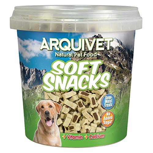 Arquivet, Soft Snacks für Hunde in Knochenform, Mischung aus Aromen Lamm und Reis, Leckerlis für Hunde, Leckerlis und Belohnungen für Hunde, 800 g Arquivet, Soft Snacks für Hunde in Knochenform, Mischung aus Aromen Lamm und Reis, Leckerlis für Hunde, Leckerlis und Belohnungen für Hunde, 800 g von Arquivet
