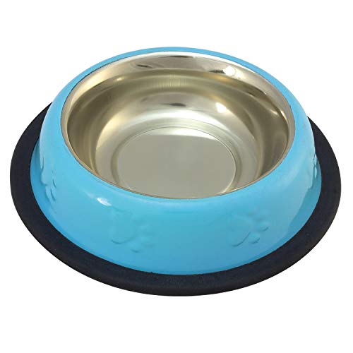 Arquivet 8435117804814 – Futterhalter Edelstahl Katzen blau antidesl 0,24l/16 cm von Arquivet