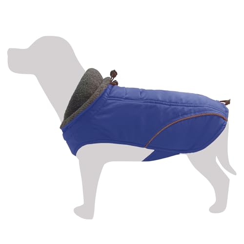 Arquivet Blaue Warnweste für Hunde 'Cervino' XS, 20 cm, Kälteschutz, Hundeweste von Arquivet