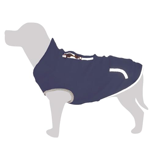 Arquivet Elastisches Hunde-Fleece, Blau, Tubqal', L, 35 cm, Kälteschutz, Fleece für Hunde von Arquivet