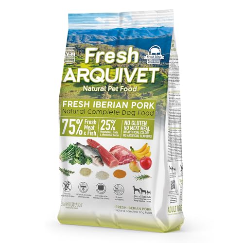 Arquivet Fresh Halbfeuchtes Hundefutter Iberisches Schweinefleisch und Ozeanfisch 2,5 kg Hochwertig Ausgewogen Ernährung für Hunde Halbfeucht Alle Rassen Adult Fleisch Fisch Arquivet Fresh Halbfeuchtes Hundefutter Iberisches Schweinefleisch und Ozeanfisch 2,5 kg Hochwertig Ausgewogen Ernährung für Hunde Halbfeucht Alle Rassen Adult Fleisch Fisch von Arquivet