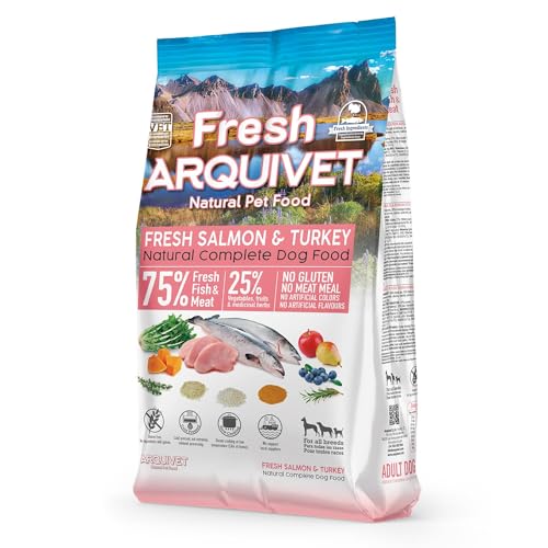 Arquivet Frischer Lachs und Truthahn 2,5 kg Halbfeuchtfutter für Hunde mit Lachs und Truthahn Arquivet Frischer Lachs und Truthahn 2,5 kg Halbfeuchtfutter für Hunde mit Lachs und Truthahn von Arquivet