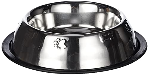 Arquivet Futternapf für Hunde und Katzen aus Edelstahl - rutschfeste Unterlage - Stilvoll dekoriert - Futternapf für Hunde und Katzen - Haustierfutter - 450 ml / 20 cm Arquivet Futternapf für Hunde und Katzen aus Edelstahl - rutschfeste Unterlage - Stilvoll dekoriert - Futternapf für Hunde und Katzen - Haustierfutter - 450 ml / 20 cm von Arquivet