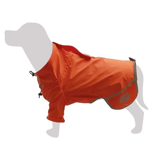 Arquivet Monte Vettore, Regenmantel für Hunde, Orange, 35 cm, schützt vor Regen und Kälte, wasserdicht für Hunde von Arquivet