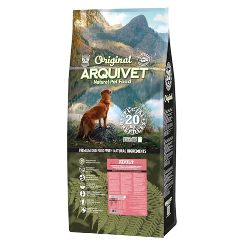 Arquivet Original Adult - Hundefutter für ausgewachsene Hunde - Lachs & Reis - Hundefutter - Trockenfutter für Hunde - Hundefutter - Gesundes Futter - 20 kg Arquivet Original Adult - Hundefutter für ausgewachsene Hunde - Lachs & Reis - Hundefutter - Trockenfutter für Hunde - Hundefutter - Gesundes Futter - 20 kg von Arquivet