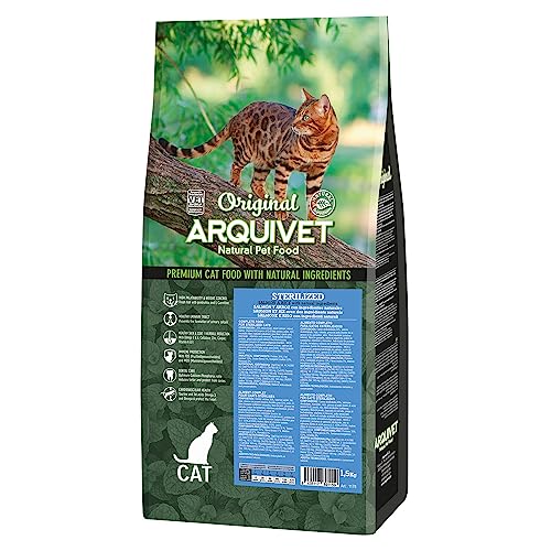 Arquivet -Original - Sterilized - sterilisierte Katzenfutter - Lachs und Reis - 1,5 kg von Arquivet