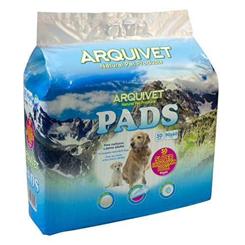 Arquivet Pads Super Economic Pack - Hundehygiene - 50 Unterlagen, weiß, 90 x 60 cm Arquivet Pads Super Economic Pack - Hundehygiene - 50 Unterlagen, weiß, 90 x 60 cm von Arquivet