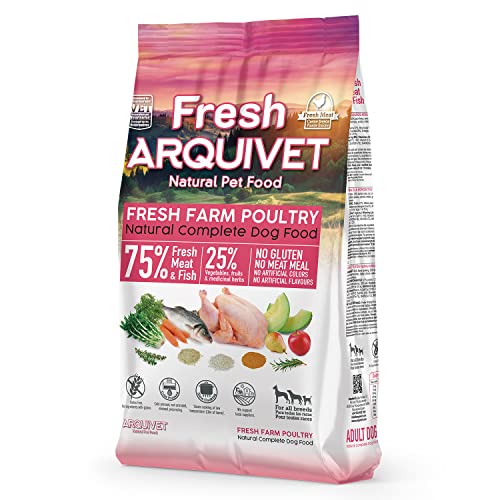 Halbfeuchtes Hundefutter Huhn und Meeresfisch 2,5 kg Erwaschene Hunde Alle Rassen Adult ARQUIVET Fresh Halbfeuchtes Hundefutter Huhn und Meeresfisch 2,5 kg Erwaschene Hunde Alle Rassen Adult ARQUIVET Fresh von Arquivet