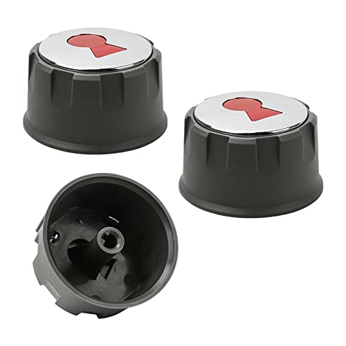 ArrogantF Grill-Kontrollknöpfe 69893 BBQ Gas Control Knobs Ersatz für Weber E-Spirit 200 300 310 320 330 Serie Gasgrills Weber Spirit Grill Teile Zubehör (2013–2017) 3 Stück von ArrogantF