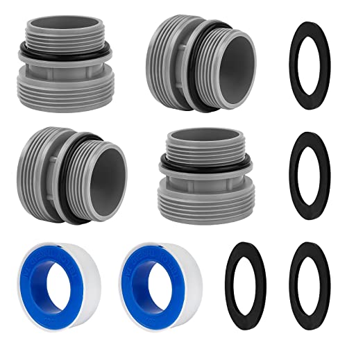 ArrogantF Schlauch-Umrüstadapter-Set, kompatibel mit Intex Coleman 4560 40 mm auf 1 1/2 Zoll Umrüstsatz für Hayward Intex Poolschlauchanschluss, Poolpumpe, Sandfilter, oberirdische Pools, Teil 2 Set von ArrogantF