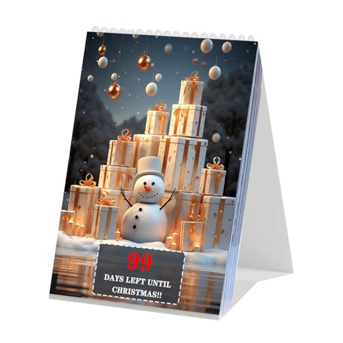 100-Tage-Weihnachts-Countdown-Kalender, Desktop-Weihnachtskalender 2025, Countdown-Desktop-Kalender mit 100-Tage-Display für Teenager, Kinder, für Urlaub, Dezember, Teenager, Erwachsene, Kinder 100-Tage-Weihnachts-Countdown-Kalender, Desktop-Weihnachtskalender 2025, Countdown-Desktop-Kalender mit 100-Tage-Display für Teenager, Kinder, für Urlaub, Dezember, Teenager, Erwachsene, Kinder von Arroopu