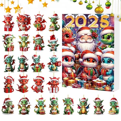 Arroopu Dinosaur Advent | 24 Tage Weihnachts Countdown Kalender Mit 24 Überraschungen | 2D flache Acryl Ornamente für Erwachsene Kinder tägliche Familienaktivität Klassenzimmer Schule Feiertag Zuhause Arroopu Dinosaur Advent | 24 Tage Weihnachts Countdown Kalender Mit 24 Überraschungen | 2D flache Acryl Ornamente für Erwachsene Kinder tägliche Familienaktivität Klassenzimmer Schule Feiertag Zuhause von Arroopu