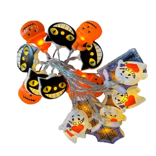 Arroopu Halloween Deko Lichterkette | Lichterkette Für Innenraum Wohnkultur - Wetterfeste Deko Festlich Beleuchtung Für Terrasse Baum Gartenbereich Hof Patio Arroopu Halloween Deko Lichterkette | Lichterkette Für Innenraum Wohnkultur - Wetterfeste Deko Festlich Beleuchtung Für Terrasse Baum Gartenbereich Hof Patio von Arroopu