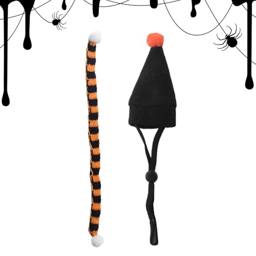 Arroopu Halloween Hamster Kostüm,Hamster Hut Und Schal Komplettset Für Halloween Kostüme - Haustierzubehör Kopfbedeckung für Feste Geburtstagsfeiern Indoor Fotosessions Arroopu Halloween Hamster Kostüm,Hamster Hut Und Schal Komplettset Für Halloween Kostüme - Haustierzubehör Kopfbedeckung für Feste Geburtstagsfeiern Indoor Fotosessions von Arroopu