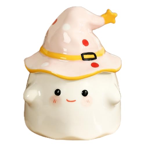 Arroopu Halloween Kaffeebecher - Keramikbecher Für Herbst | Gothik Kaffee Tee Becher 350 ml Für Herbst Haushalt Geburtstag Reisen Kinder Erwachsene von Arroopu