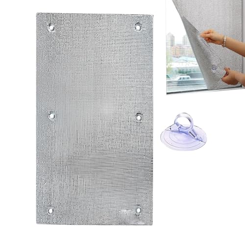 Arroopu Hitzeschutz Folie - Aluminiumfolie Wärmedämmbarriere | Sonnenschutzfolie Für Auto Wintergarten Dach Haus Sommer Sonnenschutz Arroopu Hitzeschutz Folie - Aluminiumfolie Wärmedämmbarriere | Sonnenschutzfolie Für Auto Wintergarten Dach Haus Sommer Sonnenschutz von Arroopu