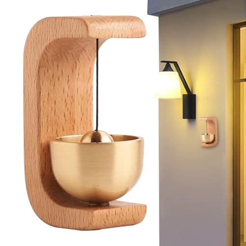 Arroopu Läuten Beim Öffnen Der Tür,Holz Türgong - Mit Magnet und Klebeband Messing Sicherheitsalarm für Eingang Schiebetür Kühlschrank Gartentor Arroopu Läuten Beim Öffnen Der Tür,Holz Türgong - Mit Magnet und Klebeband Messing Sicherheitsalarm für Eingang Schiebetür Kühlschrank Gartentor von Arroopu