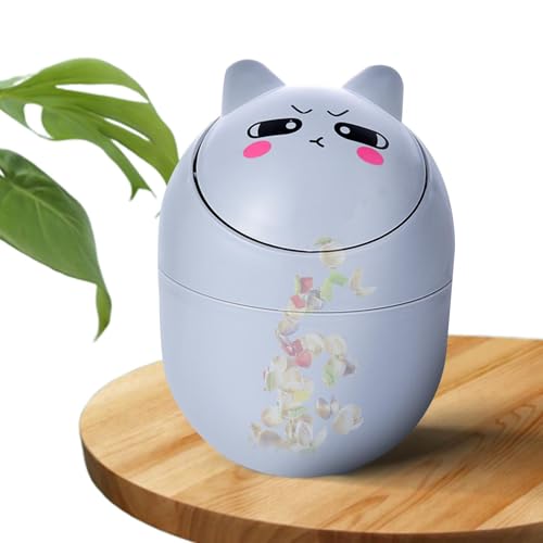 Arroopu Mini-Desktop-Mülleimer - Zierlicher Mülleimer | Kreativer Mini-Mülleimer für den Hausgebrauch, Wohnzimmer, Schlafzimmer, Badezimmer, Arbeitszimmer Arroopu Mini-Desktop-Mülleimer - Zierlicher Mülleimer | Kreativer Mini-Mülleimer für den Hausgebrauch, Wohnzimmer, Schlafzimmer, Badezimmer, Arbeitszimmer von Arroopu