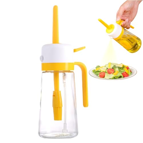 Arroopu Ölspender,Olivenölflasche Mit Pinsel - Küchen Gadget Für Lebensmittelzubereitung Salat Kochen Backen von Arroopu